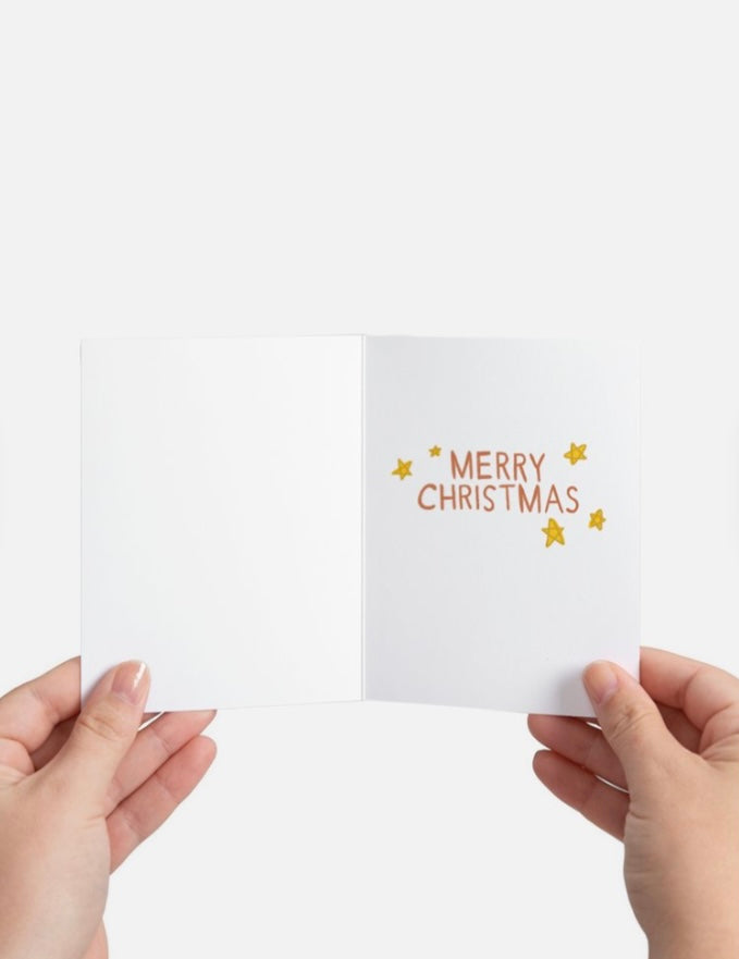 Santa Fox Greeting Card