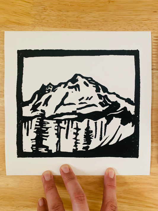 Mt Baker Art Print