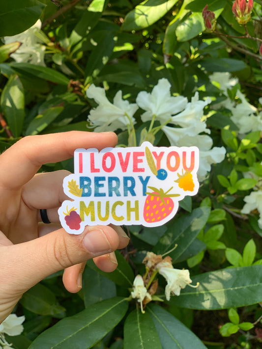 Berry Much Sticker